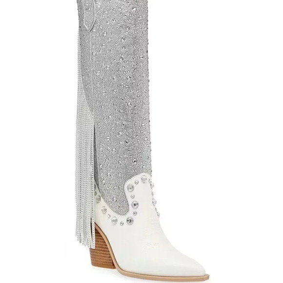 Steve Madden Women's Lexy Rhinestone Western Boot. Sz: 6 - Picture 3 of 16